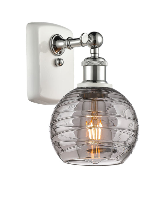Innovations 516-1W-WPC-G1213-6SM One Light Wall Sconce, White Polished Chrome