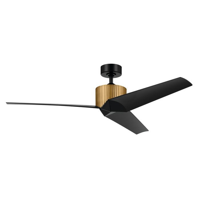 Kichler 330130NBR 56" Ceiling Fan, Natural Brass