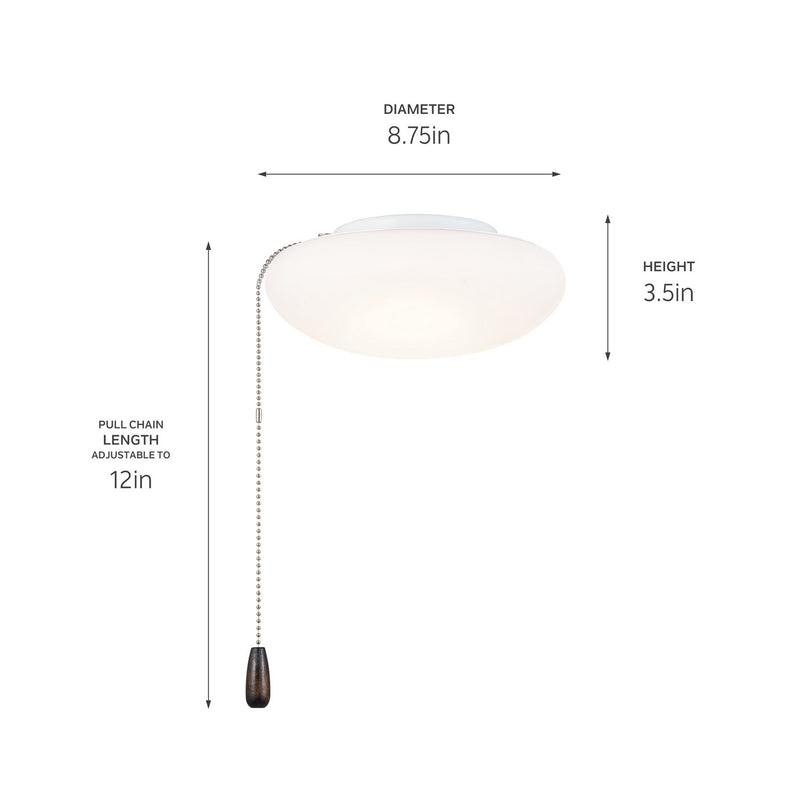 Kichler 380941 LED Fan Light Kit, White