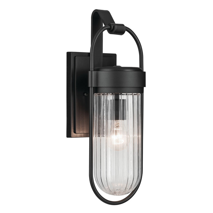 Kichler 59124BKT One Light Outdoor Wall Mount, Textured Black