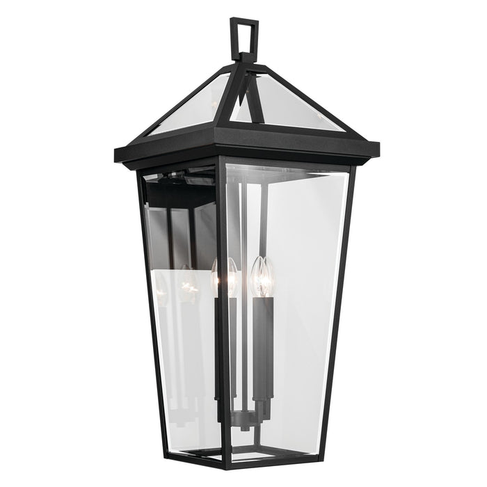 Kichler 59128BKT Four Light Outdoor Wall Mount, Textured Black