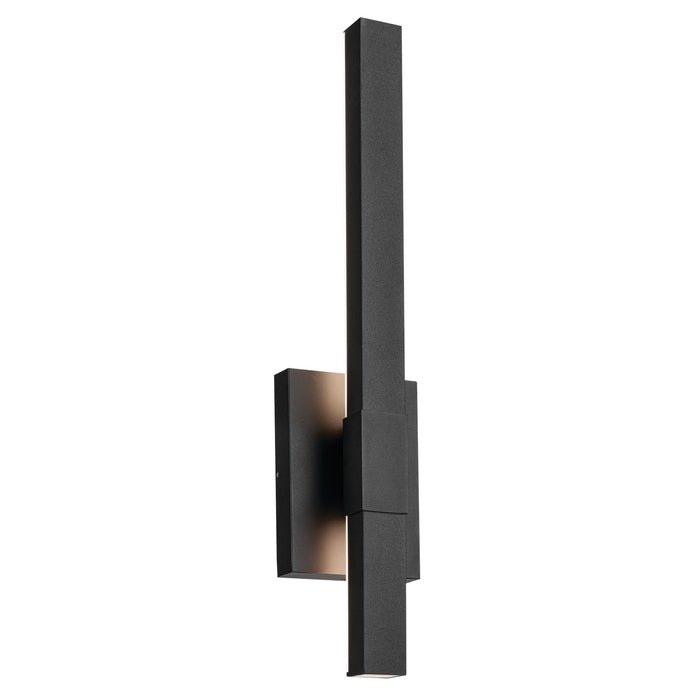 Kichler 59144BKT LED Outdoor Wall Mount, Textured Black