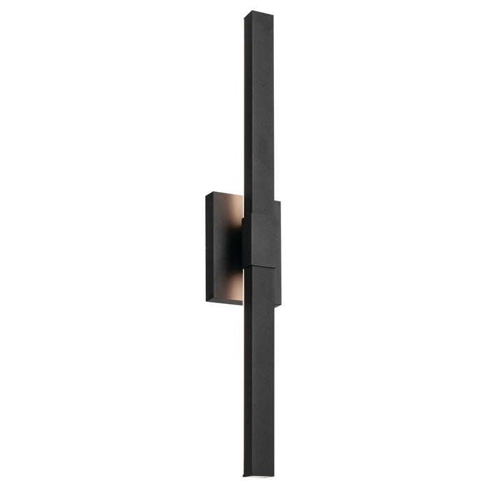 Kichler 59145BKT LED Outdoor Wall Mount, Textured Black