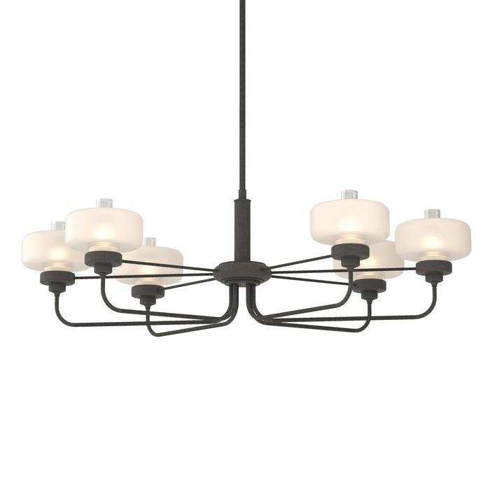 Hubbardton Forge 137840-SKT-MULT-20-WC0593 Six Light Pendant, Natural Iron