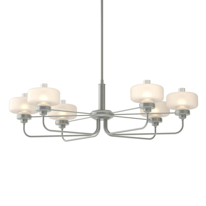 Hubbardton Forge 137840-SKT-MULT-82-WC0593 Six Light Pendant, Vintage Platinum