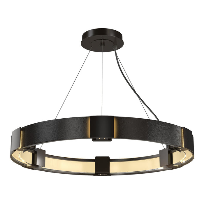Hubbardton Forge 138585-SKT-STND-14-ZM0399 Six Light Pendant, Oil Rubbed Bronze