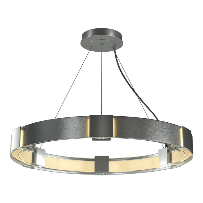 Hubbardton Forge 138585-SKT-STND-82-ZM0399 Six Light Pendant, Vintage Platinum