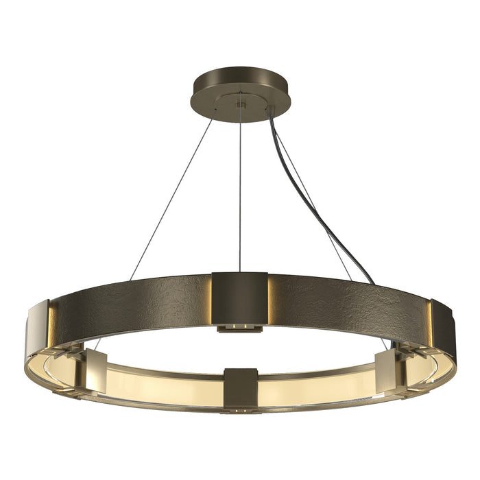 Hubbardton Forge 138585-SKT-STND-84-ZM0399 Six Light Pendant, Soft Gold
