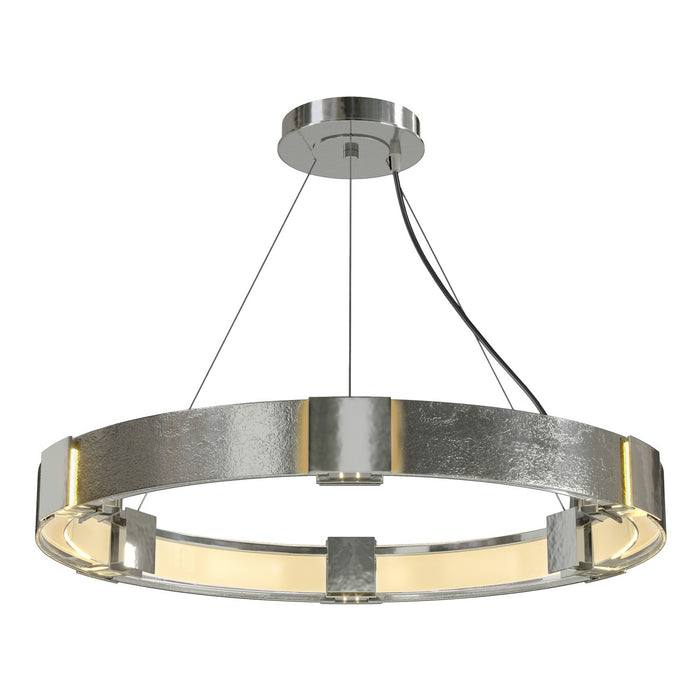 Hubbardton Forge 138585-SKT-STND-85-ZM0399 Six Light Pendant, Sterling