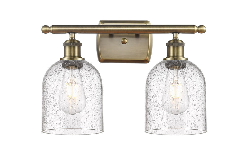 Innovations 516-2W-AB-G558-6SDY Two Light Bath Vanity, Antique Brass