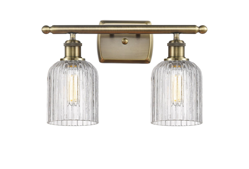 Innovations 516-2W-AB-G559-5CL Two Light Bath Vanity, Antique Brass