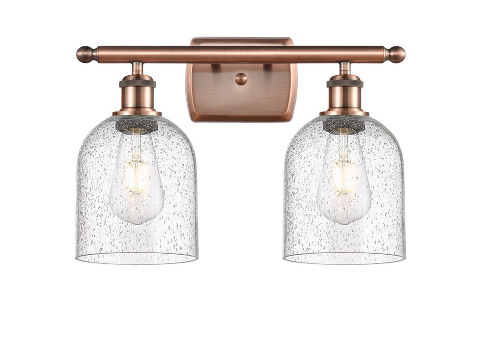Innovations 516-2W-AC-G558-6SDY Two Light Bath Vanity, Antique Copper