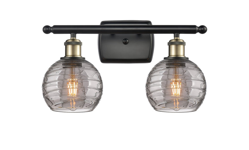 Innovations 516-2W-BAB-G1213-6SM Two Light Bath Vanity, Black Antique Brass