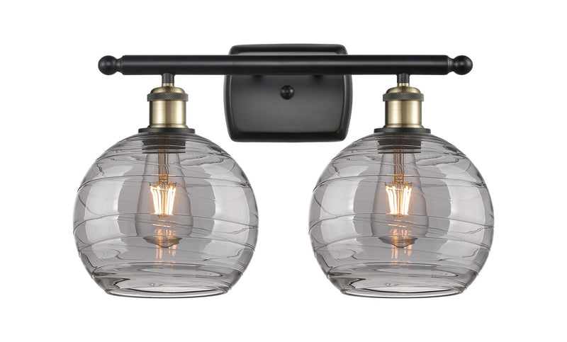 Innovations 516-2W-BAB-G1213-8SM Two Light Bath Vanity, Black Antique Brass