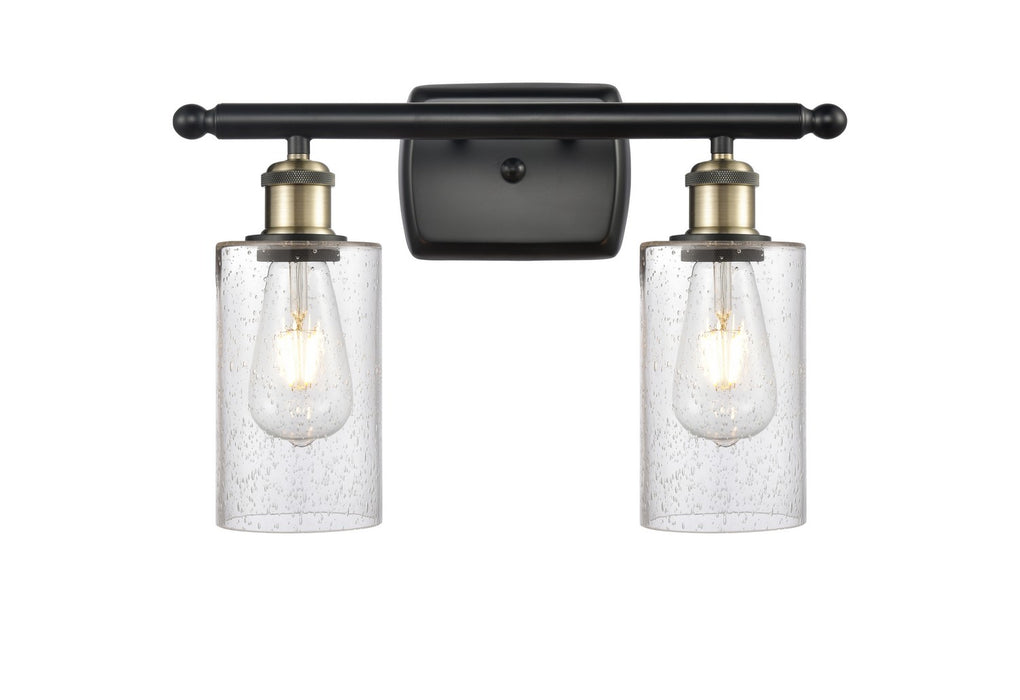 Innovations 516-2W-BAB-G804 Two Light Bath Vanity, Black Antique Brass