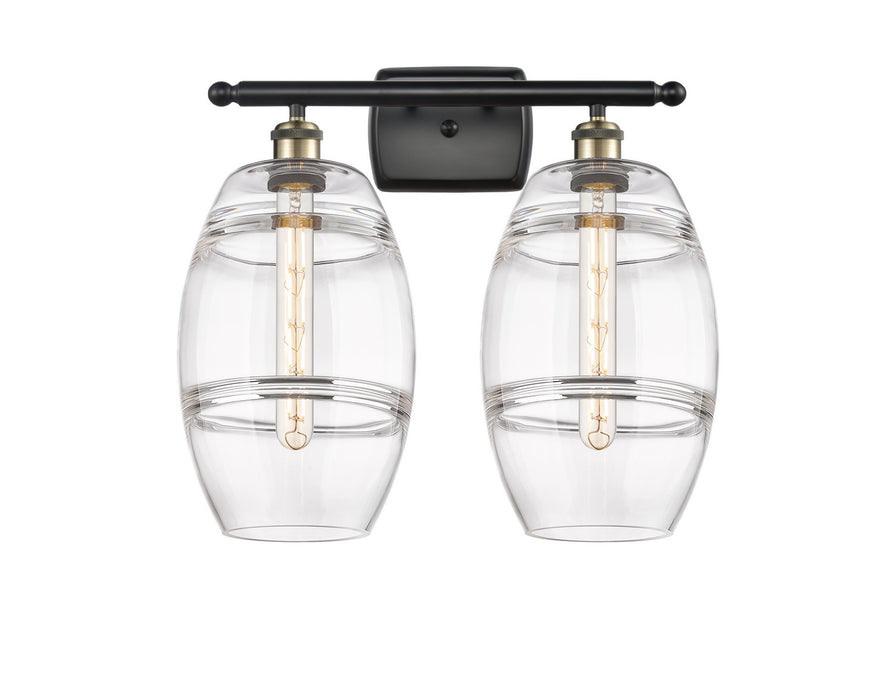 Innovations 516-2W-BAB-G557-8CL Two Light Bath Vanity, Black Antique Brass