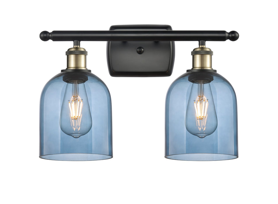 Innovations 516-2W-BAB-G558-6BL Two Light Bath Vanity, Black Antique Brass