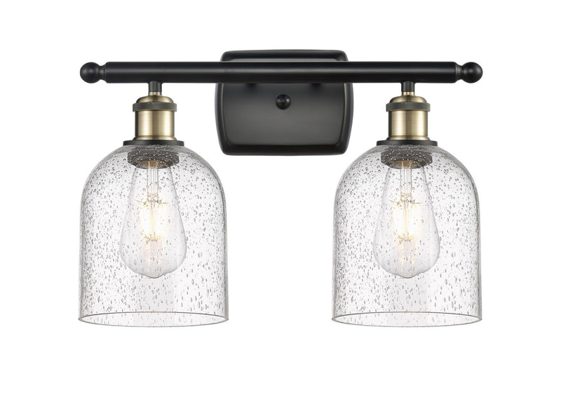 Innovations 516-2W-BAB-G558-6SDY Two Light Bath Vanity, Black Antique Brass