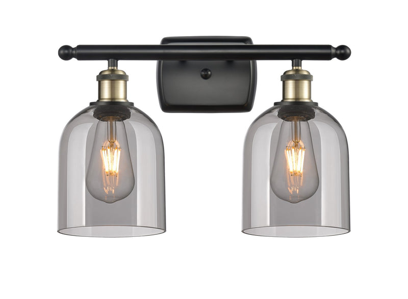 Innovations 516-2W-BAB-G558-6SM Two Light Bath Vanity, Black Antique Brass