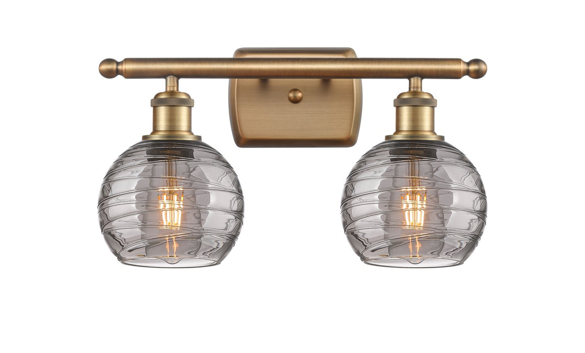 Innovations 516-2W-BB-G1213-6SM Two Light Bath Vanity, Brushed Brass
