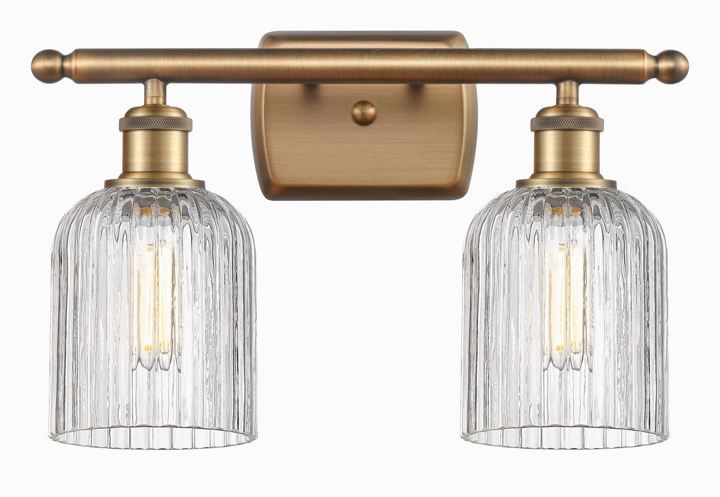 Innovations 516-2W-BB-G559-5CL Two Light Bath Vanity, Brushed Brass