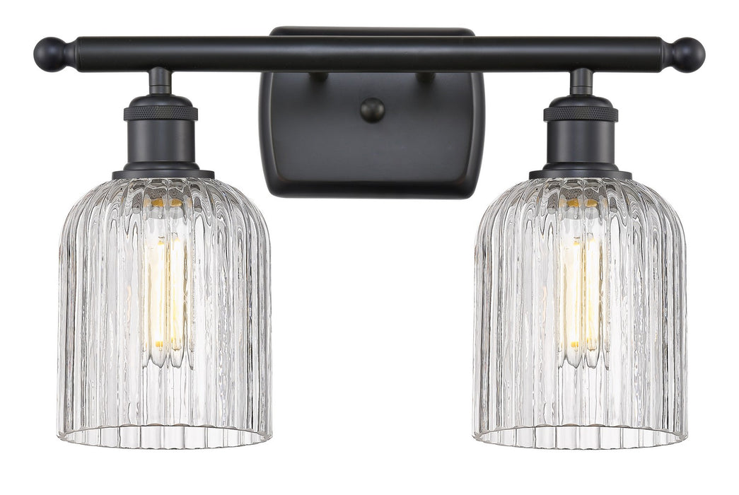 Innovations 516-2W-BK-G559-5CL Two Light Bath Vanity, Matte Black