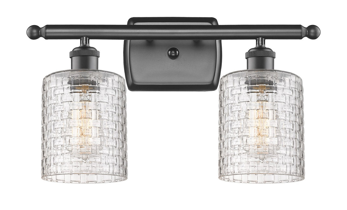 Innovations 516-2W-OB-G112C-5CL Two Light Bath Vanity, Oil Rubbed Bronze