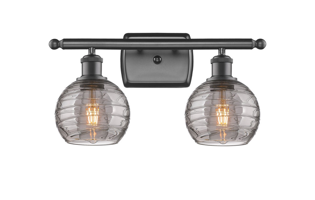 Innovations 516-2W-OB-G1213-6SM Two Light Bath Vanity, Oil Rubbed Bronze