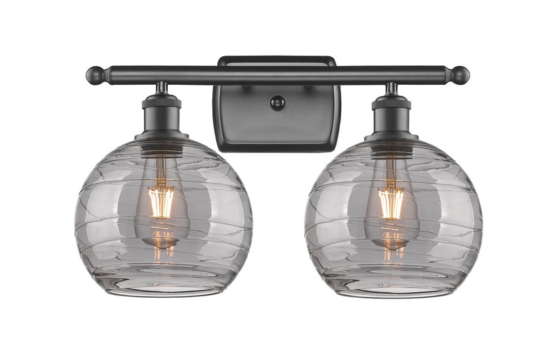 Innovations 516-2W-OB-G1213-8SM Two Light Bath Vanity, Oil Rubbed Bronze