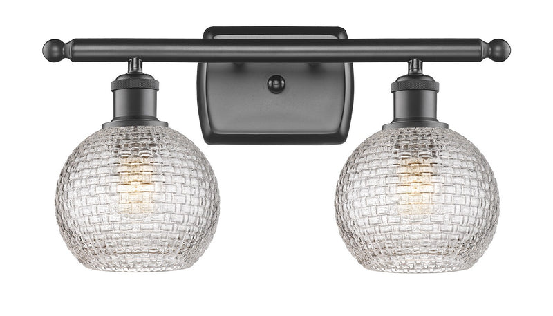 Innovations 516-2W-OB-G122C-6CL Two Light Bath Vanity, Oil Rubbed Bronze
