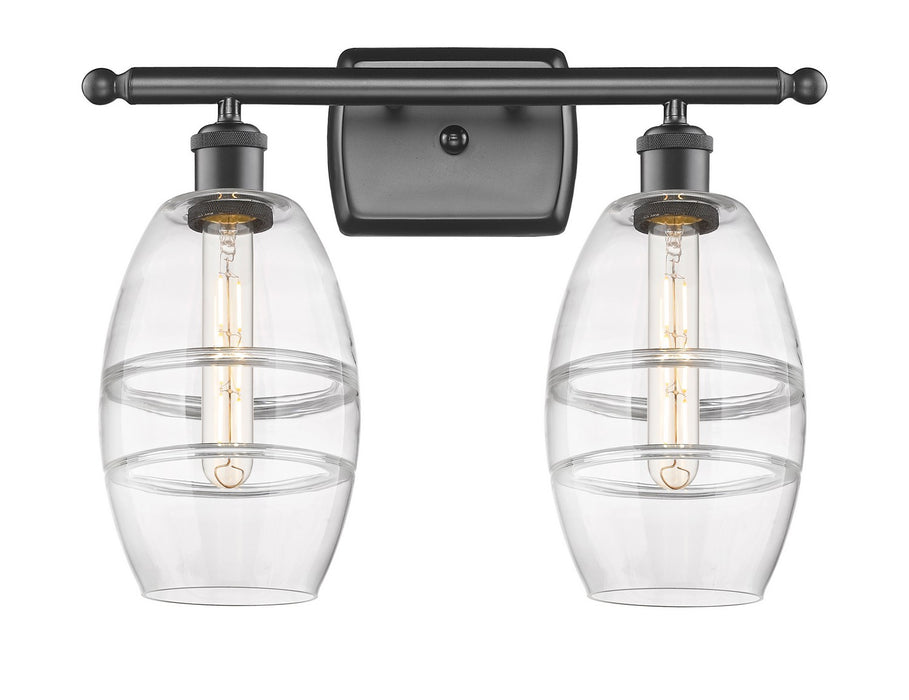 Innovations 516-2W-OB-G557-6CL Two Light Bath Vanity, Oil Rubbed Bronze