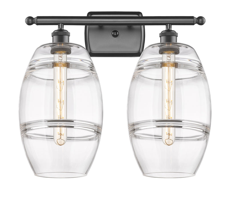 Innovations 516-2W-OB-G557-8CL Two Light Bath Vanity, Oil Rubbed Bronze
