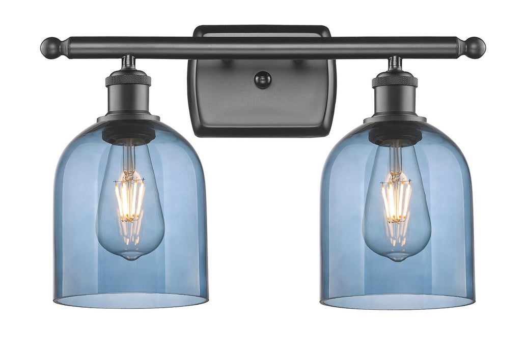 Innovations 516-2W-OB-G558-6BL Two Light Bath Vanity, Oil Rubbed Bronze