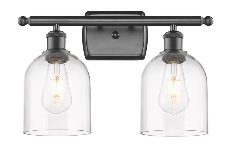 Innovations 516-2W-OB-G558-6CL Two Light Bath Vanity, Oil Rubbed Bronze