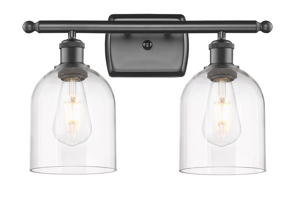 Innovations 516-2W-OB-G558-6CL Two Light Bath Vanity, Oil Rubbed Bronze
