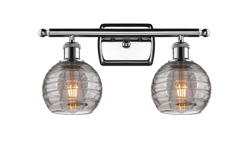 Innovations 516-2W-PC-G1213-6SM Two Light Bath Vanity, Polished Chrome