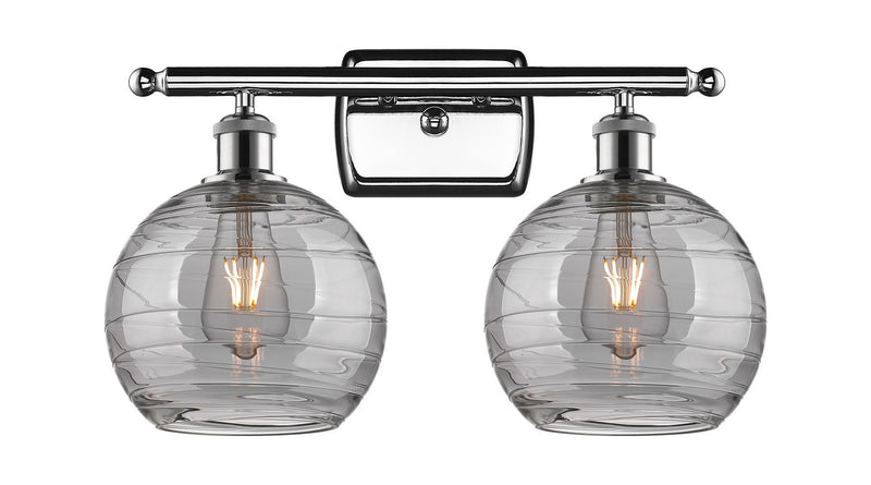 Innovations 516-2W-PC-G1213-8SM Two Light Bath Vanity, Polished Chrome