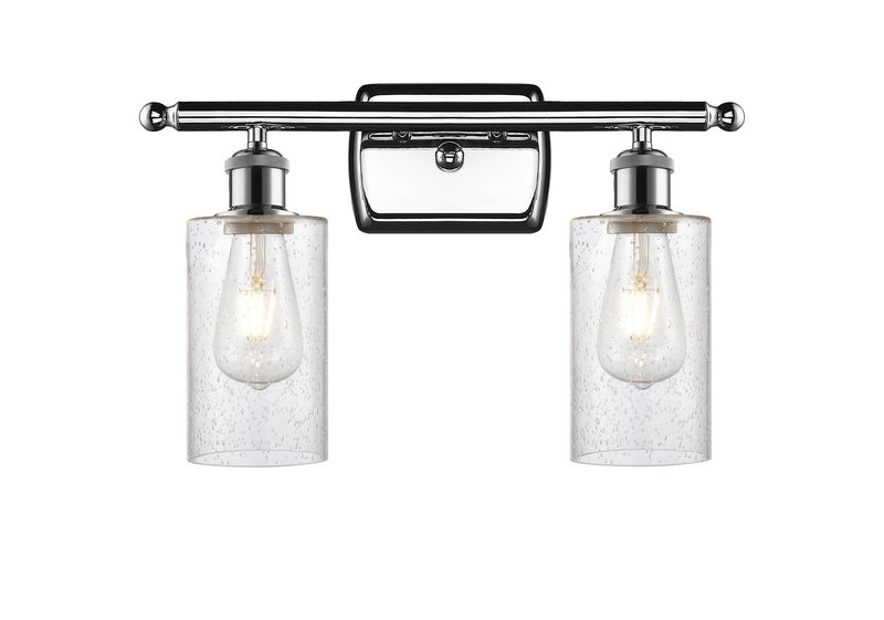 Innovations 516-2W-PC-G804 Two Light Bath Vanity, Polished Chrome