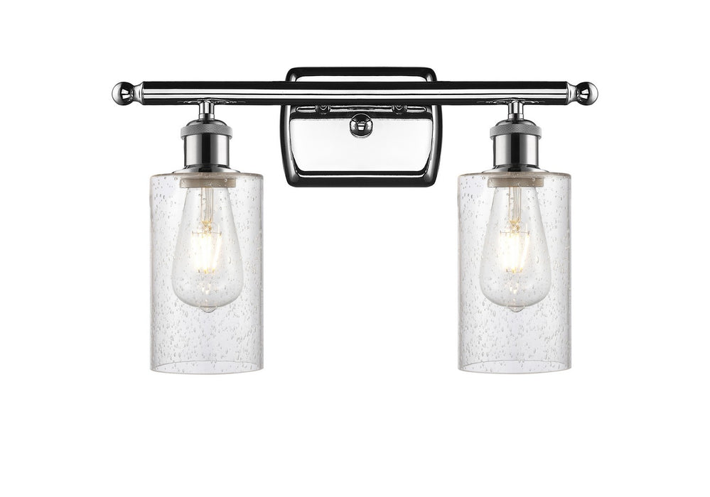 Innovations 516-2W-PC-G804 Two Light Bath Vanity, Polished Chrome