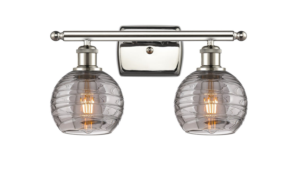 Innovations 516-2W-PN-G1213-6SM Two Light Bath Vanity, Polished Nickel