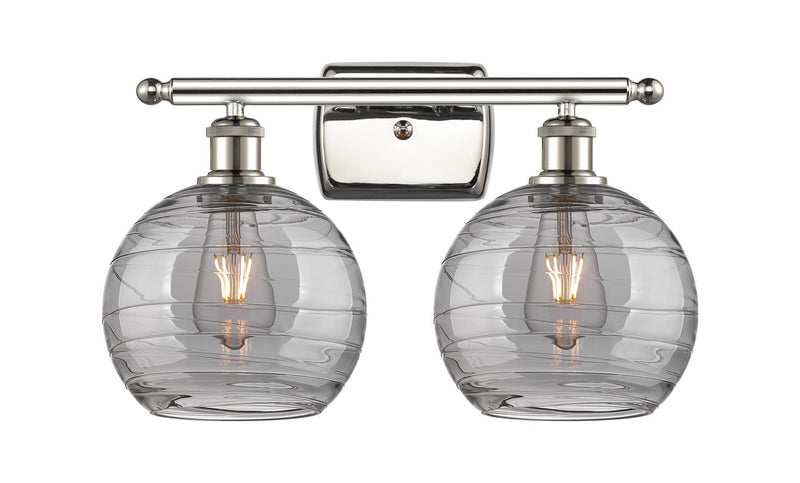 Innovations 516-2W-PN-G1213-8SM Two Light Bath Vanity, Polished Nickel