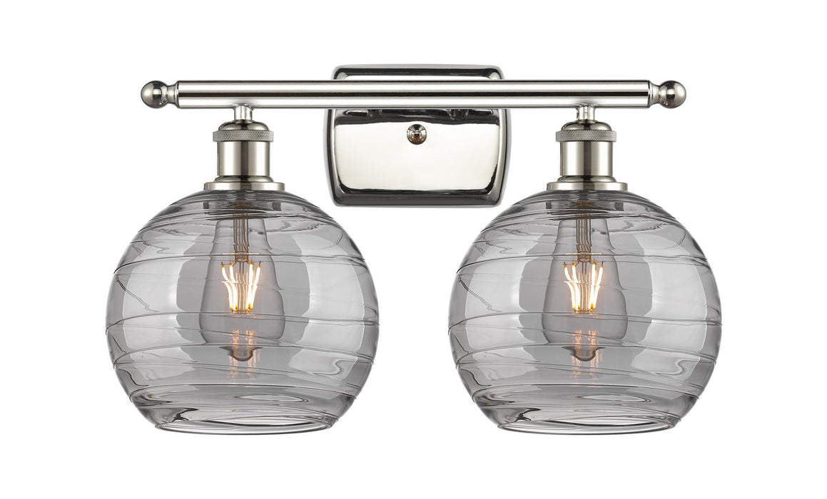 Innovations 516-2W-PN-G1213-8SM Two Light Bath Vanity, Polished Nickel