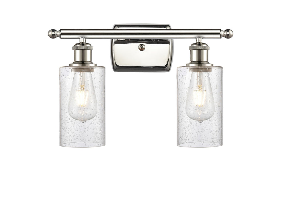 Innovations 516-2W-PN-G804 Two Light Bath Vanity, Polished Nickel