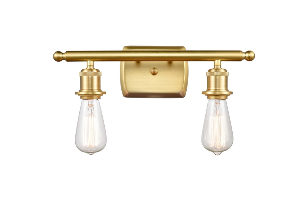 Innovations 516-2W-SG Two Light Bath Vanity, Satin Gold