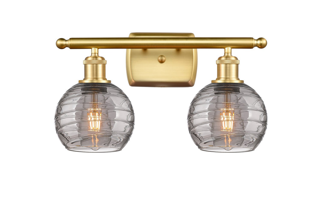 Innovations 516-2W-SG-G1213-6SM Two Light Bath Vanity, Satin Gold