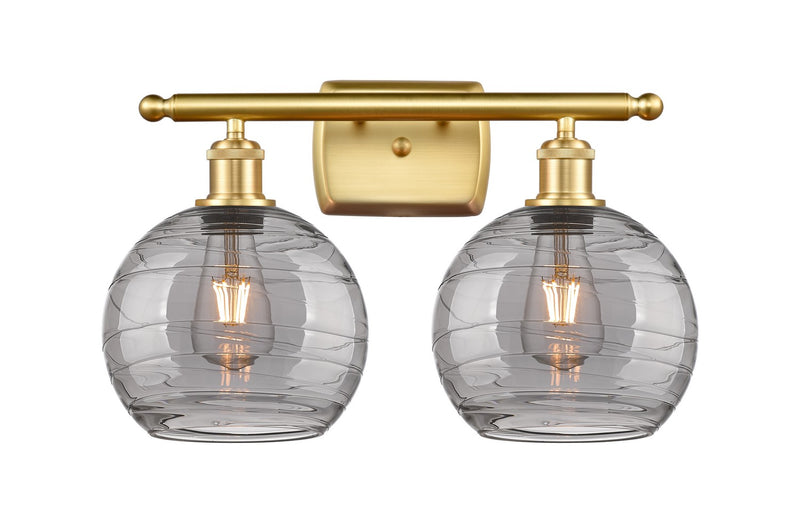 Innovations 516-2W-SG-G1213-8SM Two Light Bath Vanity, Satin Gold