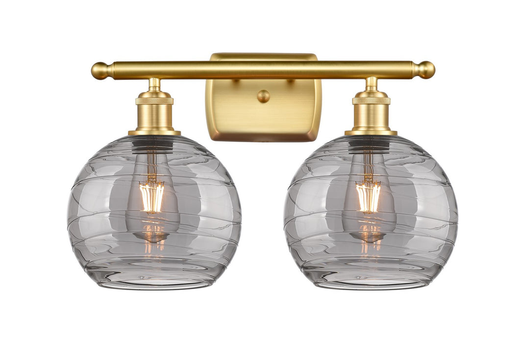 Innovations 516-2W-SG-G1213-8SM Two Light Bath Vanity, Satin Gold