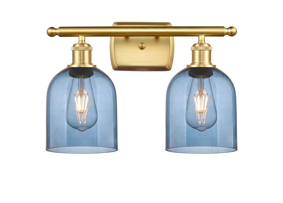 Innovations 516-2W-SG-G558-6BL Two Light Bath Vanity, Satin Gold