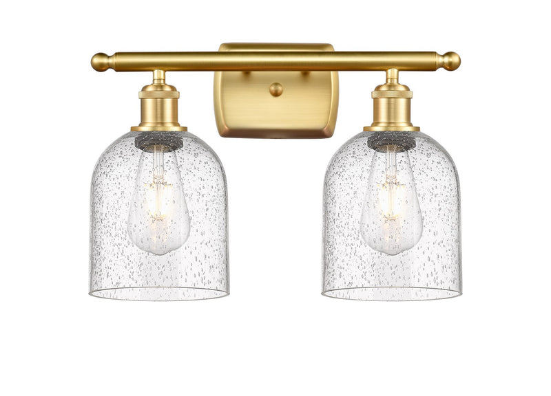 Innovations 516-2W-SG-G558-6SDY Two Light Bath Vanity, Satin Gold