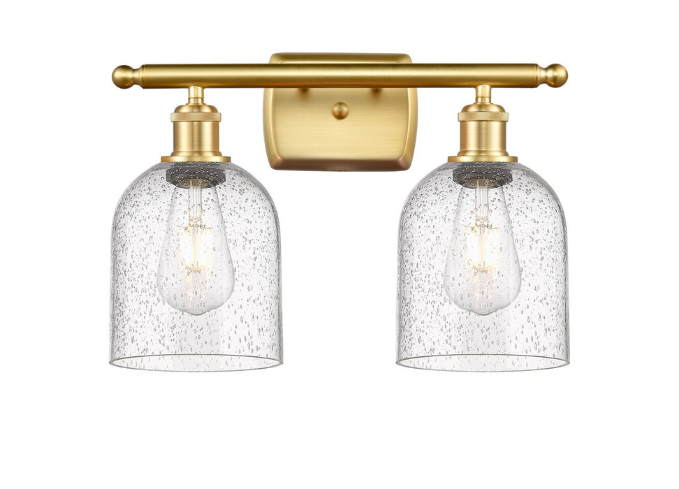 Innovations 516-2W-SG-G558-6SDY Two Light Bath Vanity, Satin Gold
